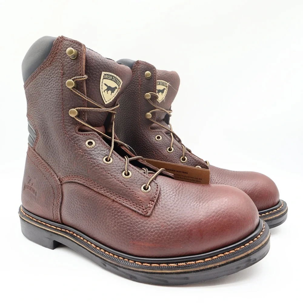 Irish Setter Boots Mens 10 D Farmington Leather Work 83803 Soft Toe NIB